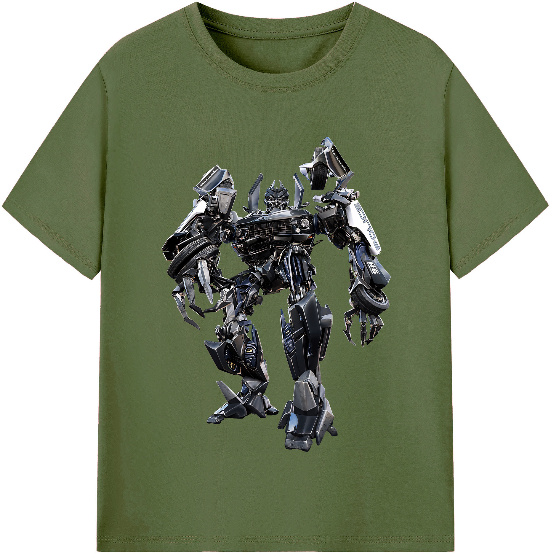 （画像用） Transformers トランスフォーマー 綿100％半袖Tシャツ（フロントプリント）